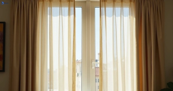 Dusty and dull curtains in bulleen-vic before steam cleaning